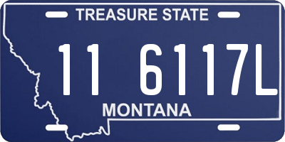 MT license plate 116117L