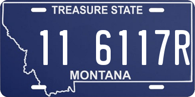 MT license plate 116117R