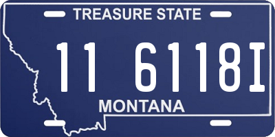 MT license plate 116118I