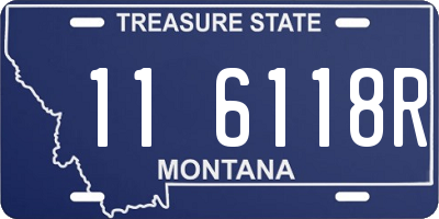 MT license plate 116118R