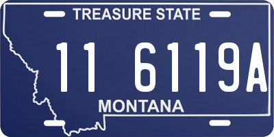 MT license plate 116119A