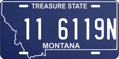 MT license plate 116119N