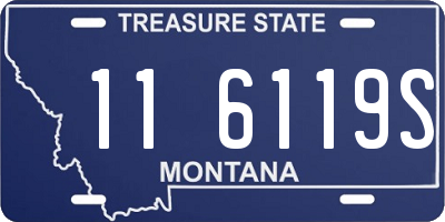 MT license plate 116119S
