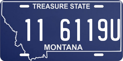 MT license plate 116119U