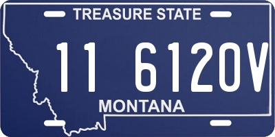 MT license plate 116120V
