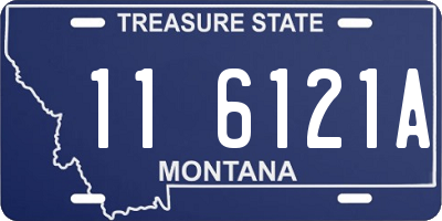 MT license plate 116121A