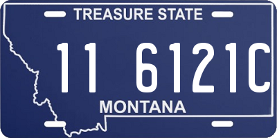 MT license plate 116121C