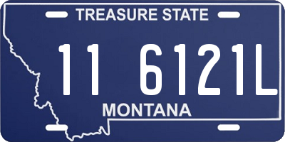 MT license plate 116121L