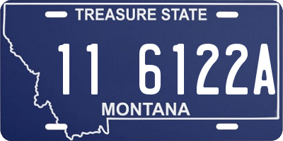 MT license plate 116122A