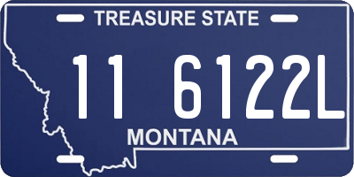 MT license plate 116122L