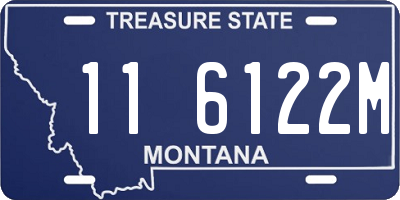 MT license plate 116122M