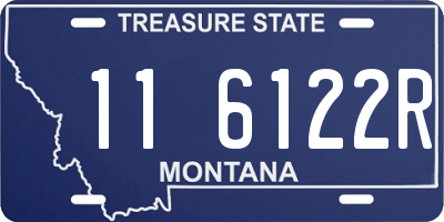 MT license plate 116122R