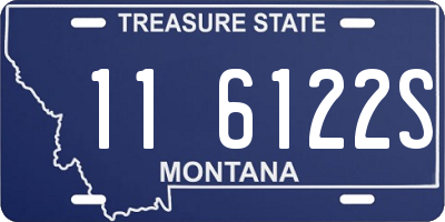MT license plate 116122S