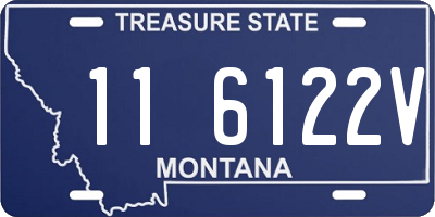 MT license plate 116122V