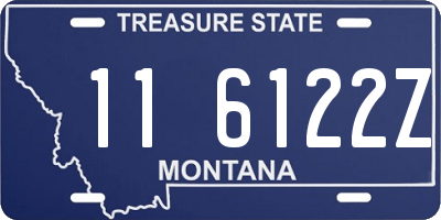 MT license plate 116122Z