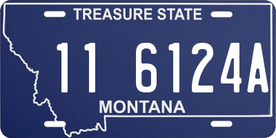 MT license plate 116124A