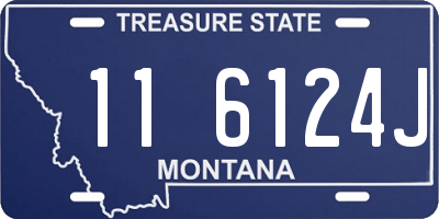 MT license plate 116124J