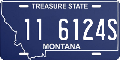 MT license plate 116124S