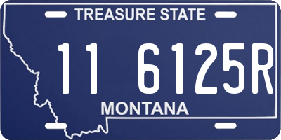 MT license plate 116125R