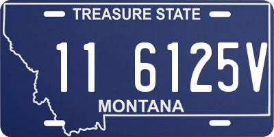 MT license plate 116125V