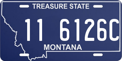 MT license plate 116126C