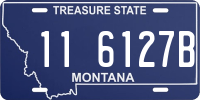 MT license plate 116127B