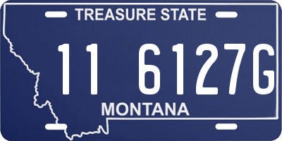 MT license plate 116127G