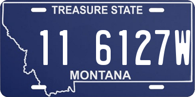 MT license plate 116127W