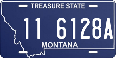 MT license plate 116128A