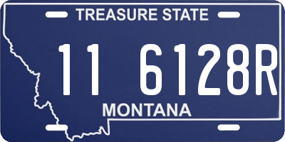MT license plate 116128R