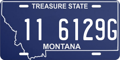 MT license plate 116129G