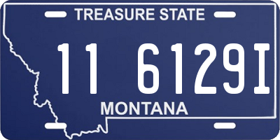 MT license plate 116129I