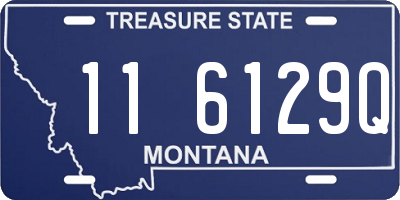 MT license plate 116129Q