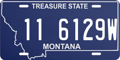 MT license plate 116129W