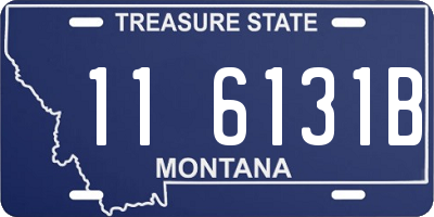 MT license plate 116131B