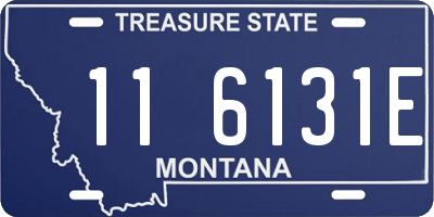 MT license plate 116131E