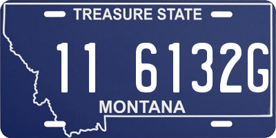 MT license plate 116132G