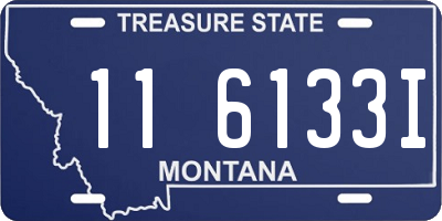 MT license plate 116133I