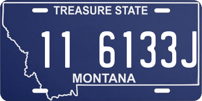MT license plate 116133J