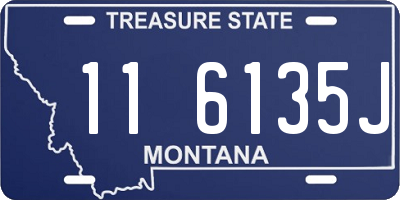 MT license plate 116135J