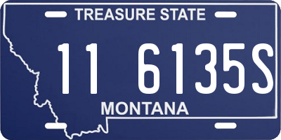 MT license plate 116135S