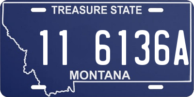 MT license plate 116136A