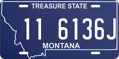 MT license plate 116136J