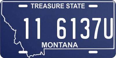 MT license plate 116137U