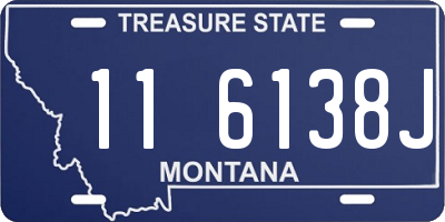 MT license plate 116138J