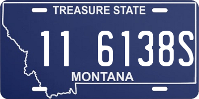 MT license plate 116138S