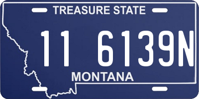 MT license plate 116139N