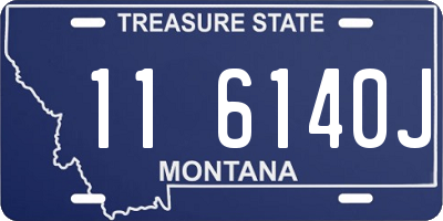 MT license plate 116140J
