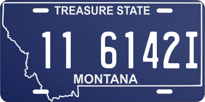 MT license plate 116142I