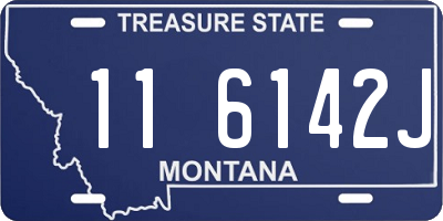 MT license plate 116142J
